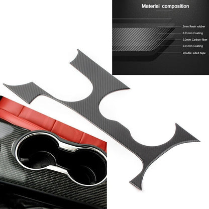 Carbon Fiber Interior Gear Shift Panel Cover Trim for Mustang (2015–2019)