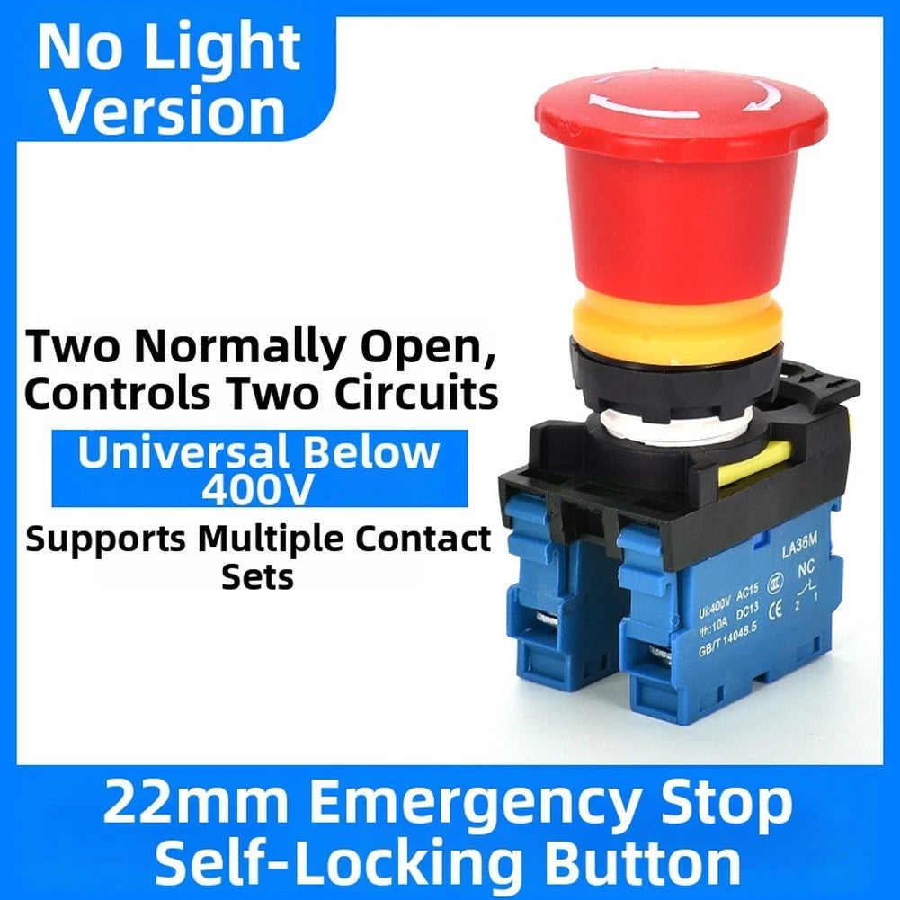 LA36M Red Stop Button Switch for Exigent (400V)