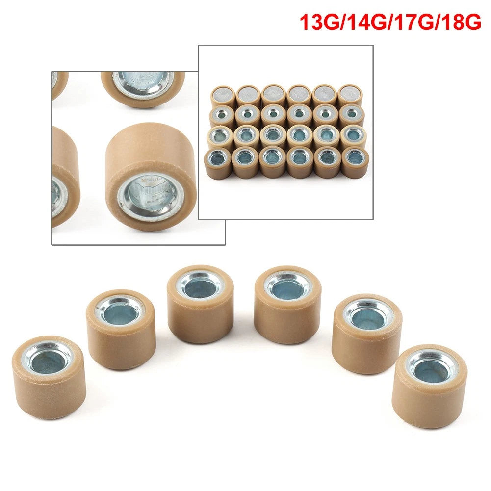 Set of 6 Performance Variator Rollers 18X14 for GY6 125 150cc