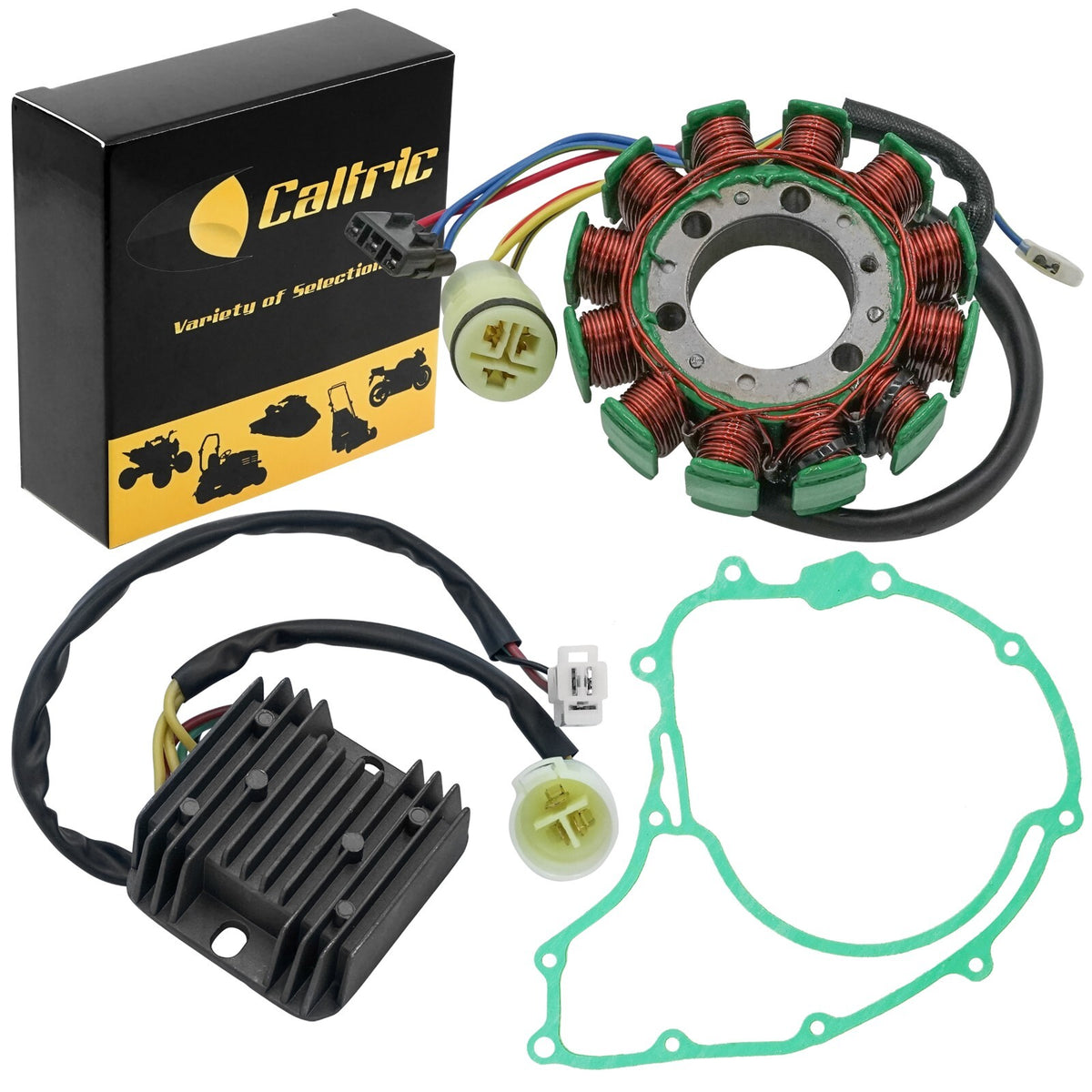 Stator and Regulator with Gasket for Honda TRX300FW FourTrax 300 (1988–1992)