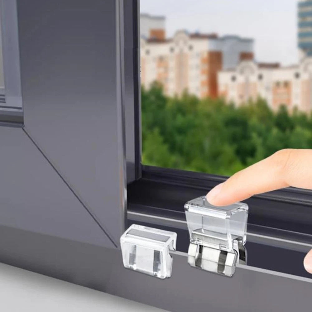 Sliding Window Lock Installation Clips 10PCS for Home Safety