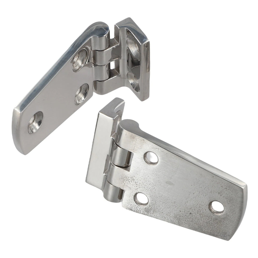 2X Stainless Steel Hinges for Recessed Hatch Marine Use