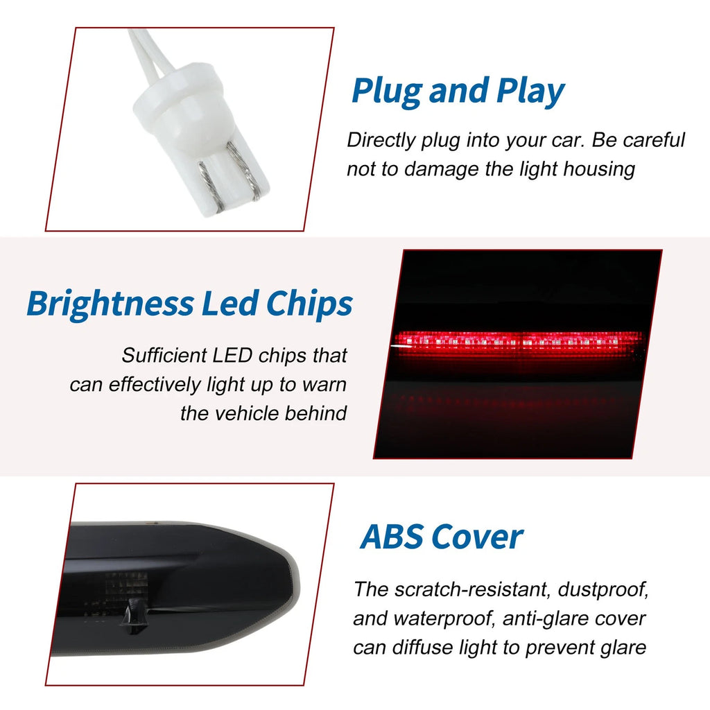 Black LED Third Brake Light for Land Rover Freelander 2 LR2 (2006–2014) No.LR036355