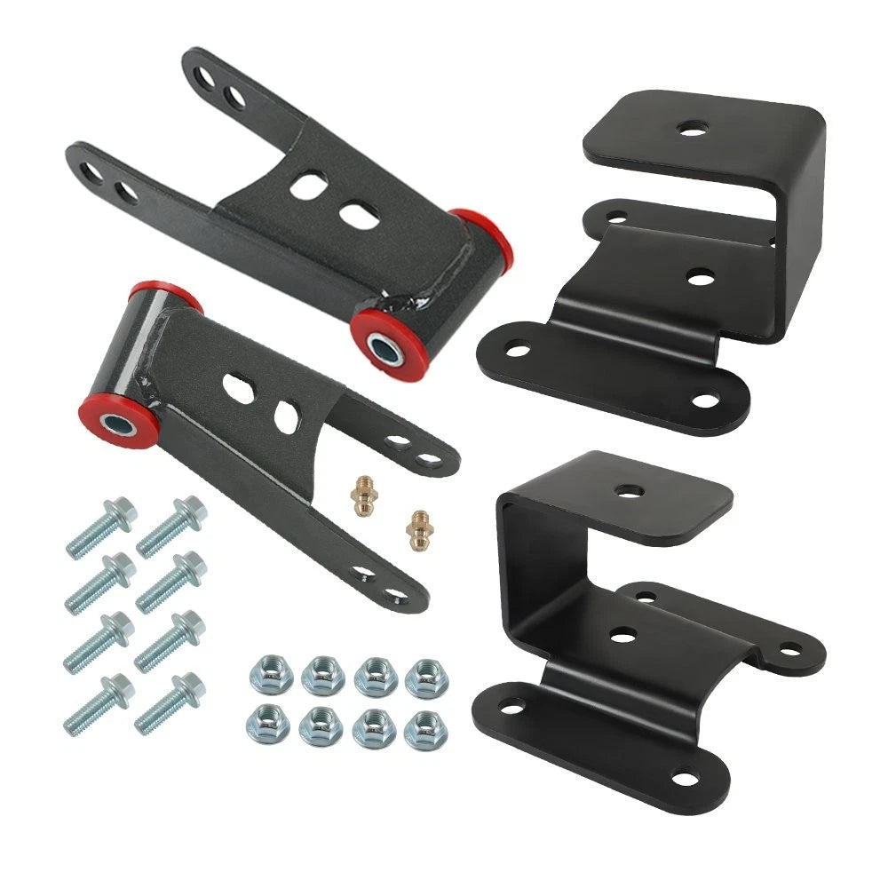 2"-4" Drop Shackles Hangers Lowering Kit for Dodge RAM 2500 3500 (1994–2002)