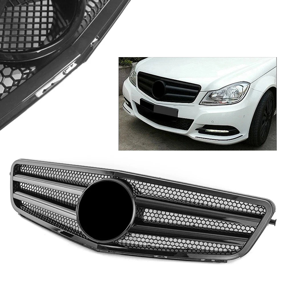 Front Upper Grille for Mercedes Benz C-Class W204 (2007–2014)