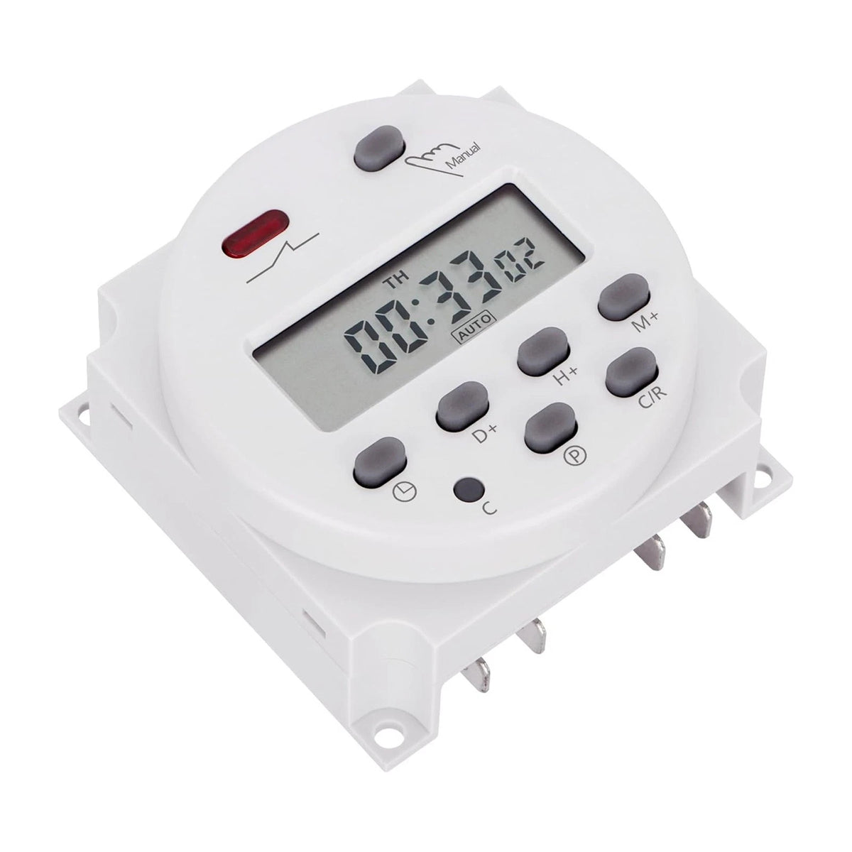 Digital LCD Power Timer for Programmable Relay Switch (DC 12V, 16A)
