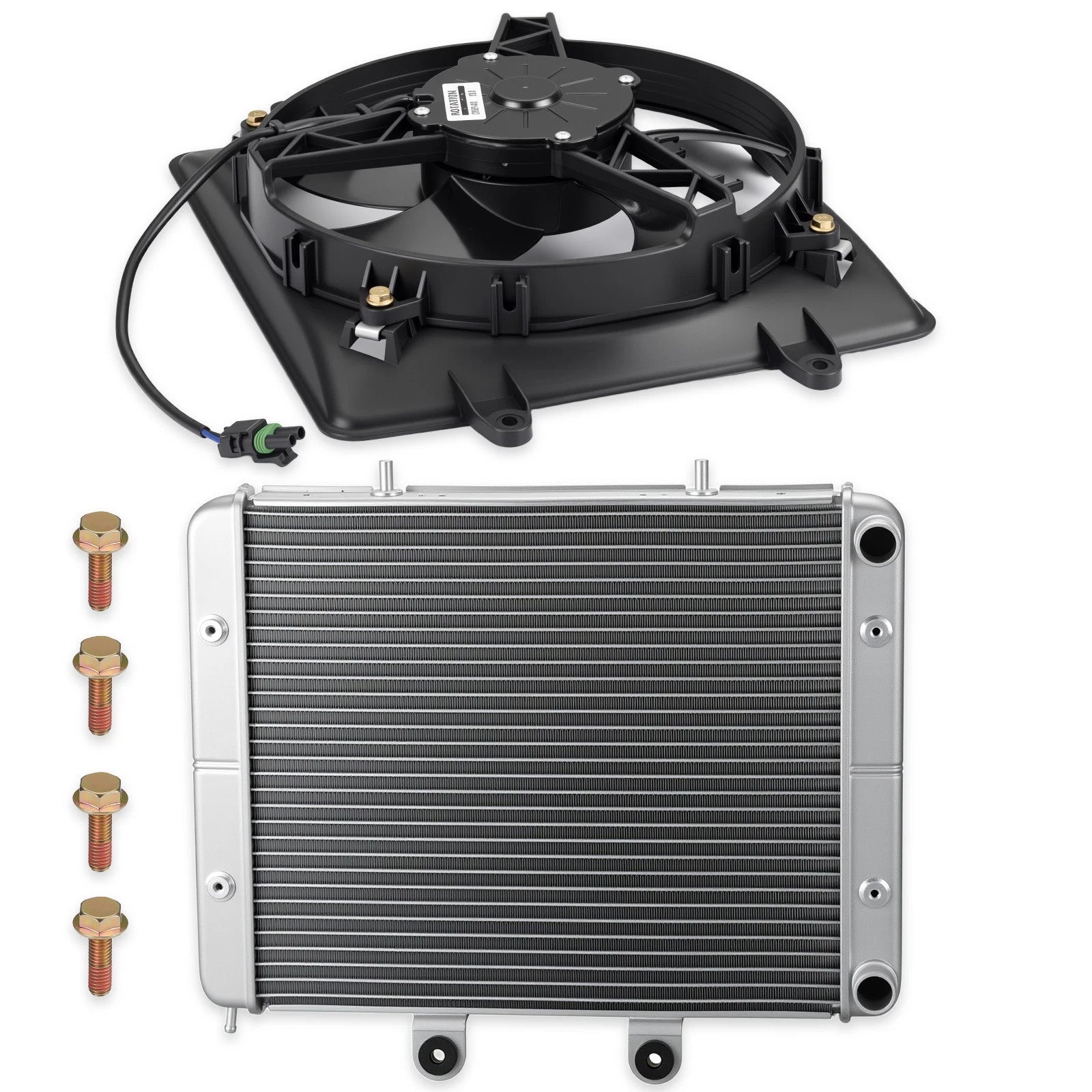 Aluminum Radiator & Cooling Fan for Polaris Sportsman 800 6x6 Big Boss (2009–2014)