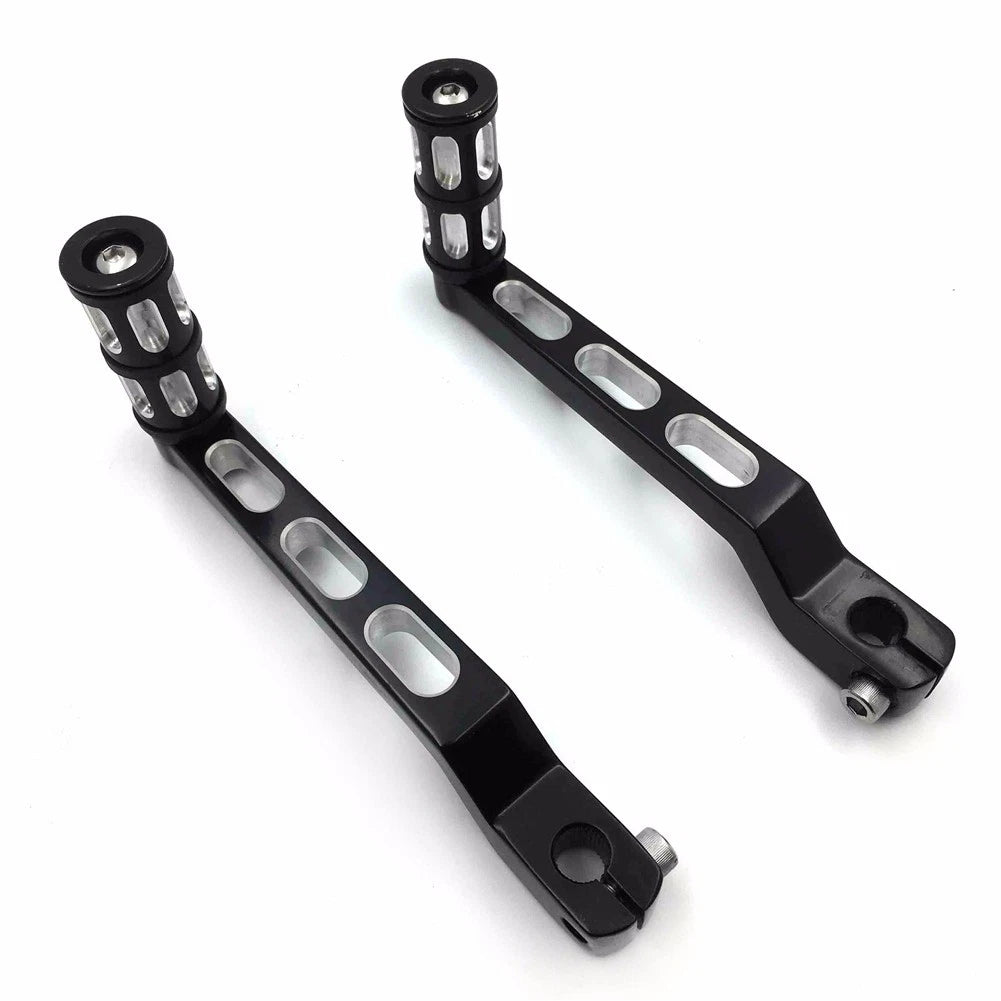 Black Heel Toe Shift Levers w/ Shifter Peg for Harley Electra Glide (1988–2017)