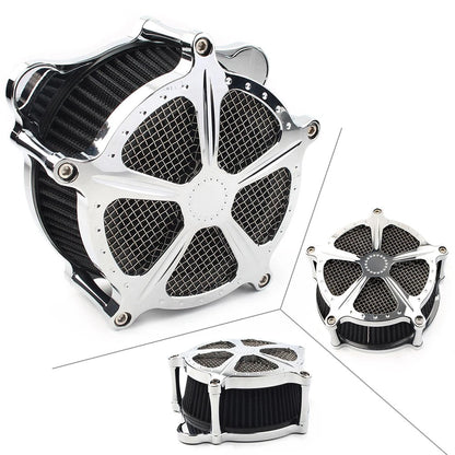 Chrome Air Cleaner Filter for Harley Glide Touring FLHR FLHT FLHX (2008–2016)
