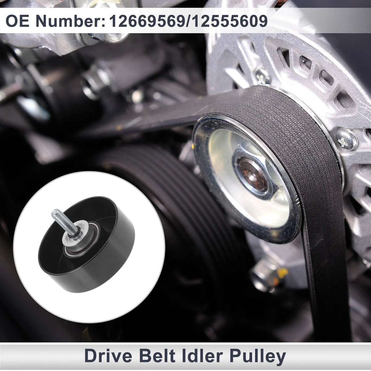 Drive Belt Idler Pulley Replacement for Chevrolet Silverado 1998–2013