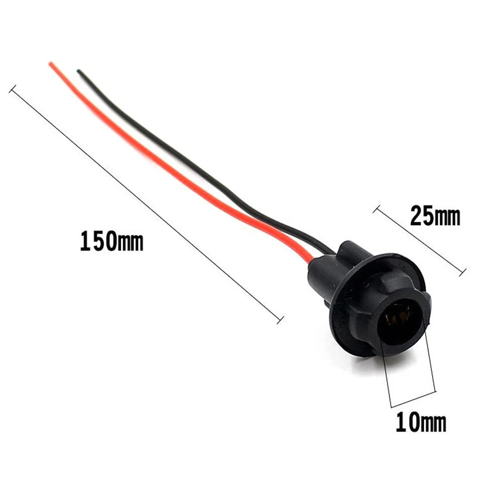 T10 Socket Connector Extension Light Base for Auto (DC 0V~12V)