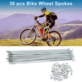 Bicycle Spokes Set 189mm Galvanized Carbon Steel for 14G Wheel