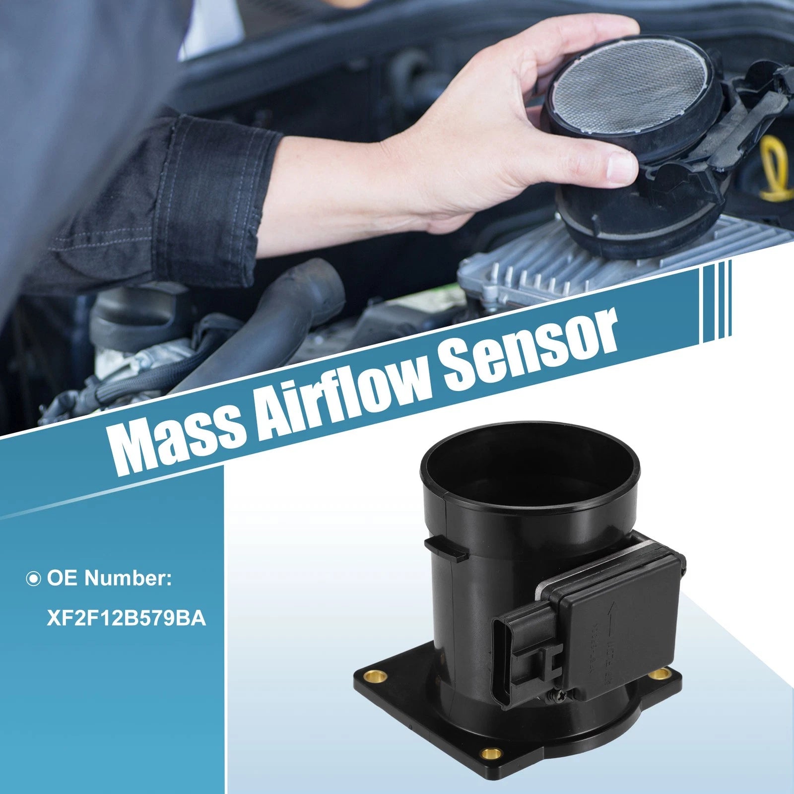 Mass Air Flow Sensor for Ford Escape (2001–2004) XF2F12B579B