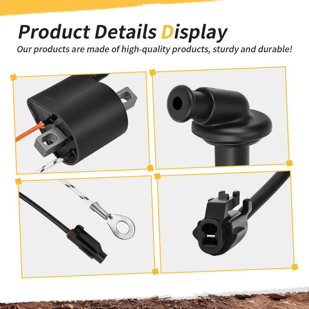 Ignition Coil + Cap w/ Spark Plug for Kawasaki KX250 KX450 (2017–2019)