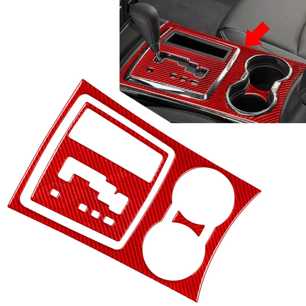 Gear Shift Panel Cover Trim for Chrysler 300, Dodge Charger (2008–2010) Red