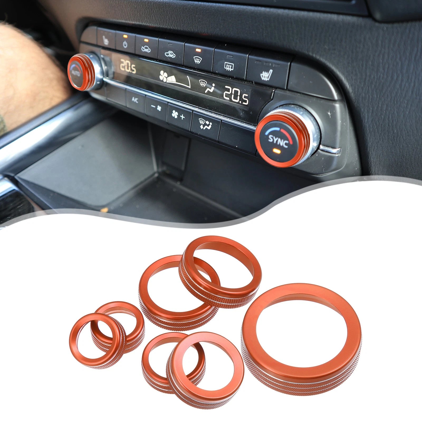 7pcs Switch Knob Cover for Ford (4WD)
