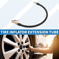 Tire Inflator Extension Tube 1/4 Quick Plug for Car and Motorcycle (1pc)