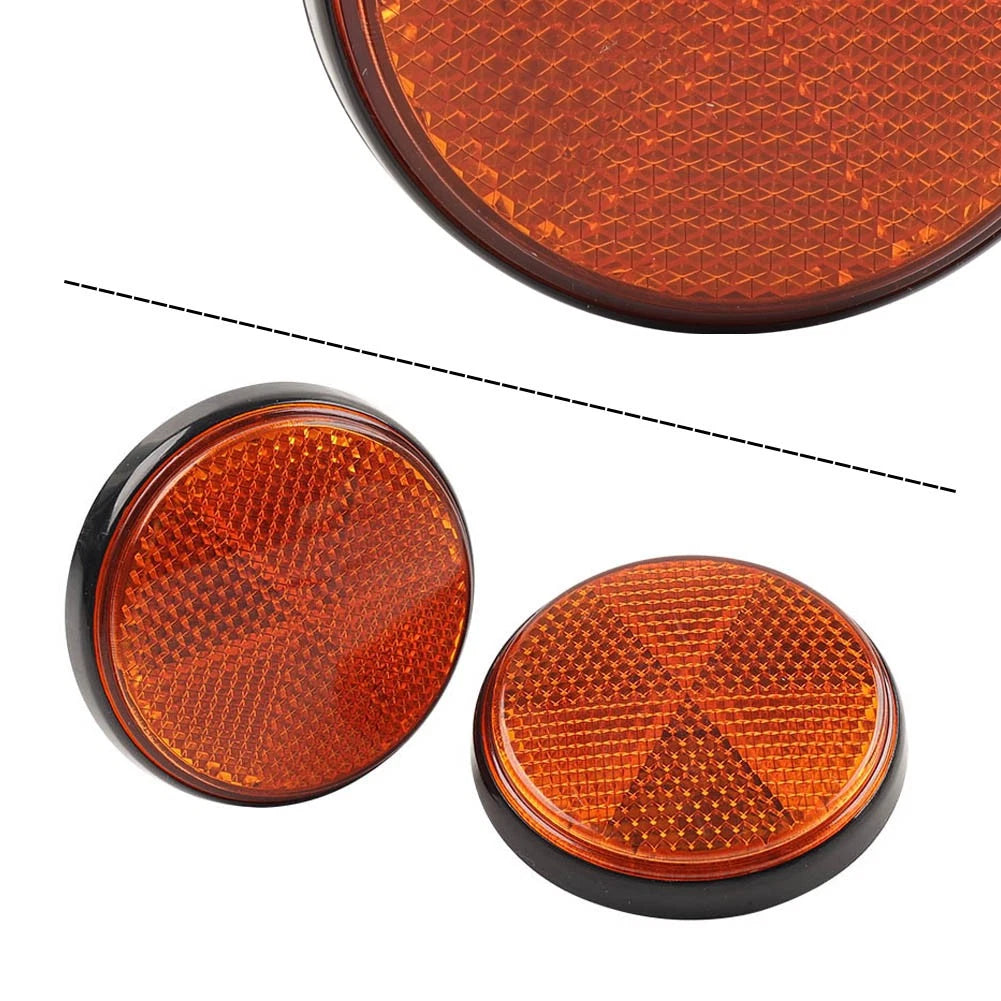 2X LED Motorcycle Round Reflector Tail Brake Turn Signal Light