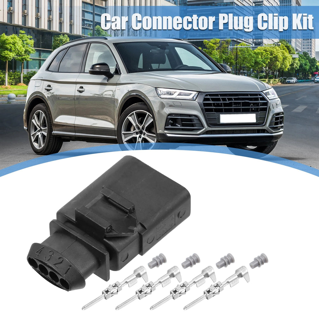 4 Pin Sealed Male Connector Adapter Plug Set for VW Audi (1990–2010)