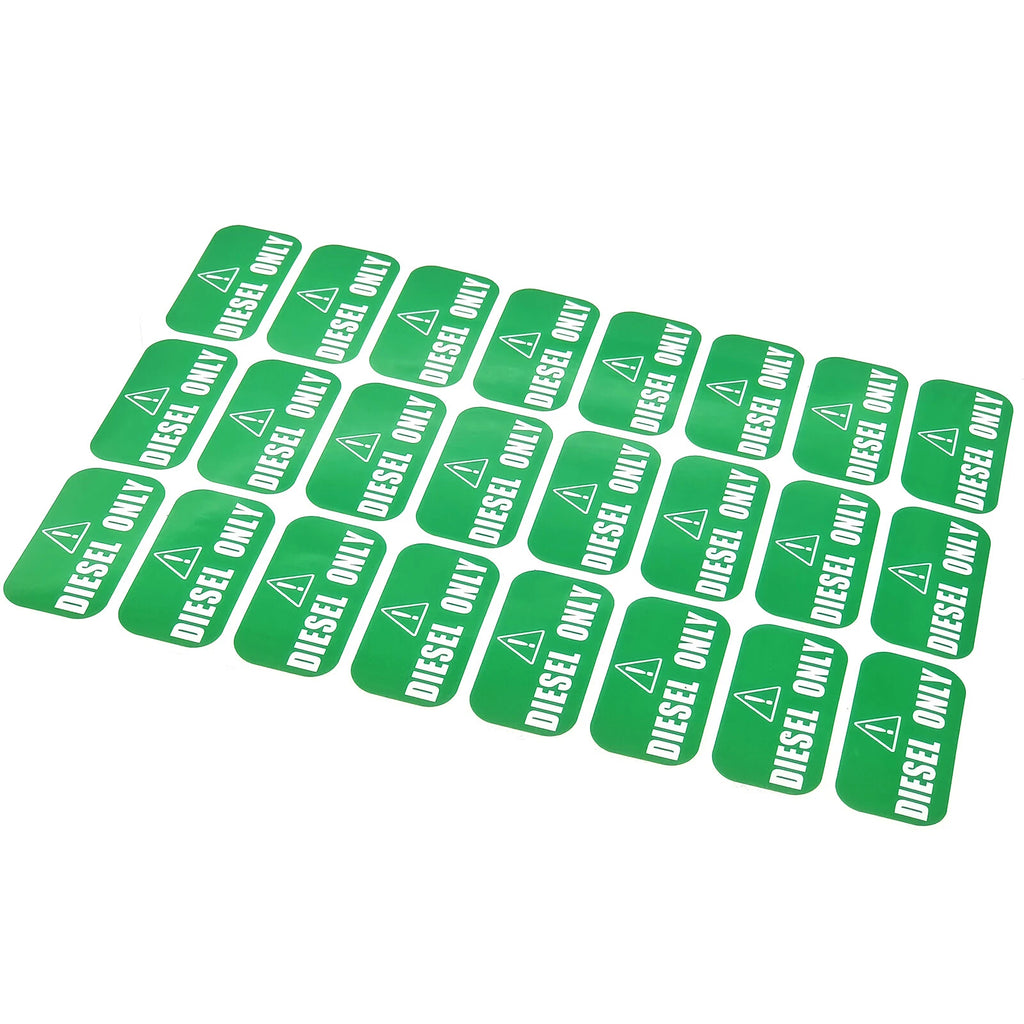 24x Diesel Only Sticker Decal for Fuel Door (1" x 2")