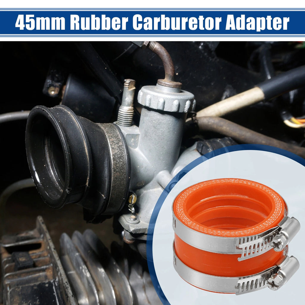 Carburetor Adapter Inlet Intake Pipe Boot for - 45mm ID