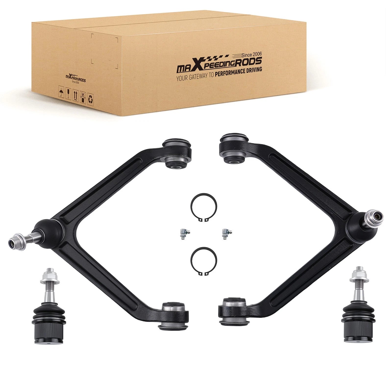 4X Front Upper Control Arms Lower Ball Joints for Dodge Durango Aspen (2004–2009)