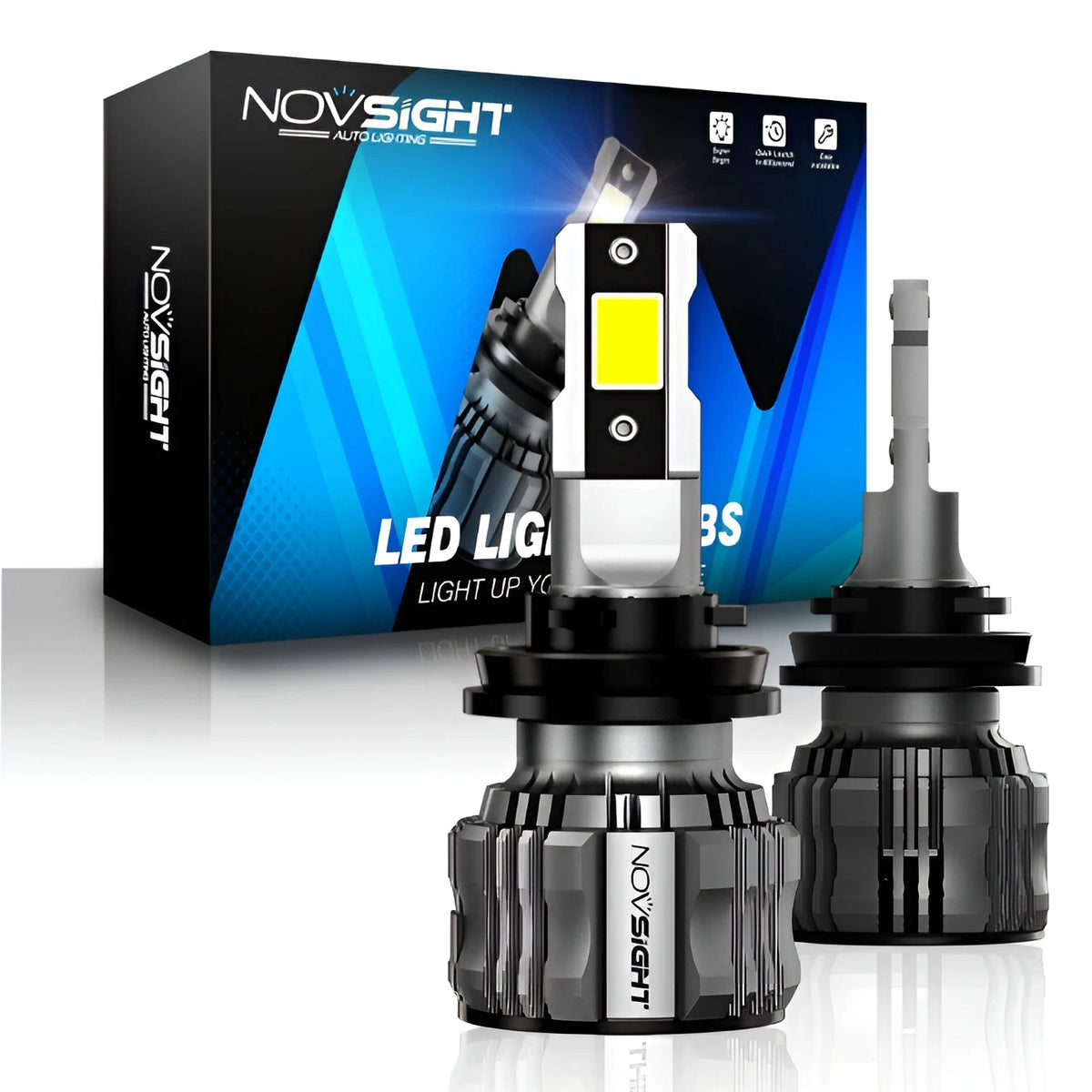 H11 H8 LED Headlight Bulbs Kit for (6500K, 15000LM)