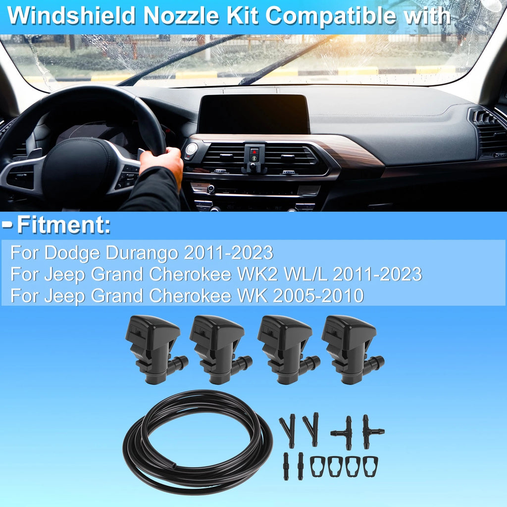 Windshield Washer Nozzle Kit for Dodge Durango (2011–2023) 68260443AA