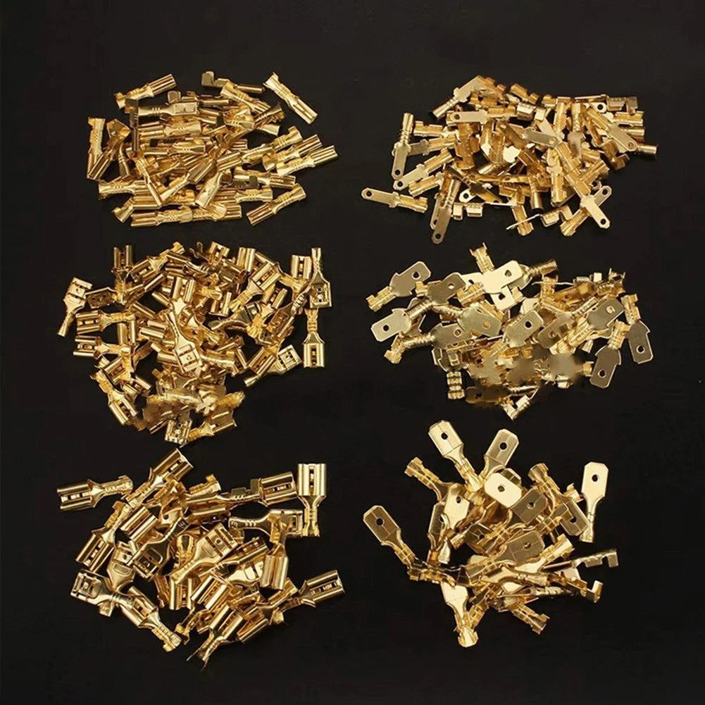450 Pcs Brass Crimp Connectors for Electrical Devices Power Systems