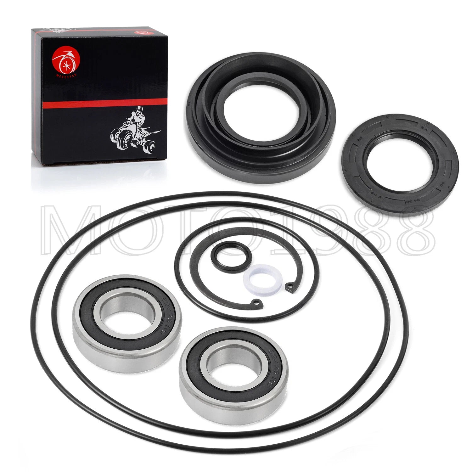 Rear Brake Drum Seal Bearing O-Ring Kit for Honda Foreman 400 450 500 (2000–2006)