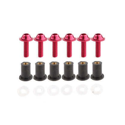 Windscreen Bolts Screw Fixing Kit for Honda CBR250 300 650 900 (2011–2023) Red