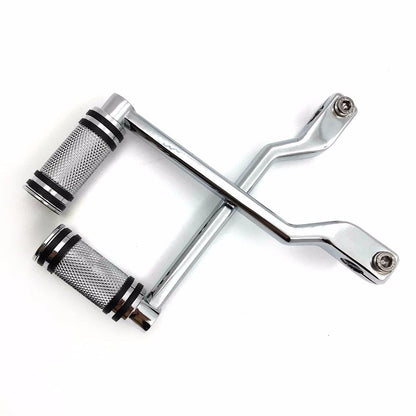 Chrome Heel Toe Shift Lever w/ Shifter Pegs for Harley Fat Boy (2000–2023)