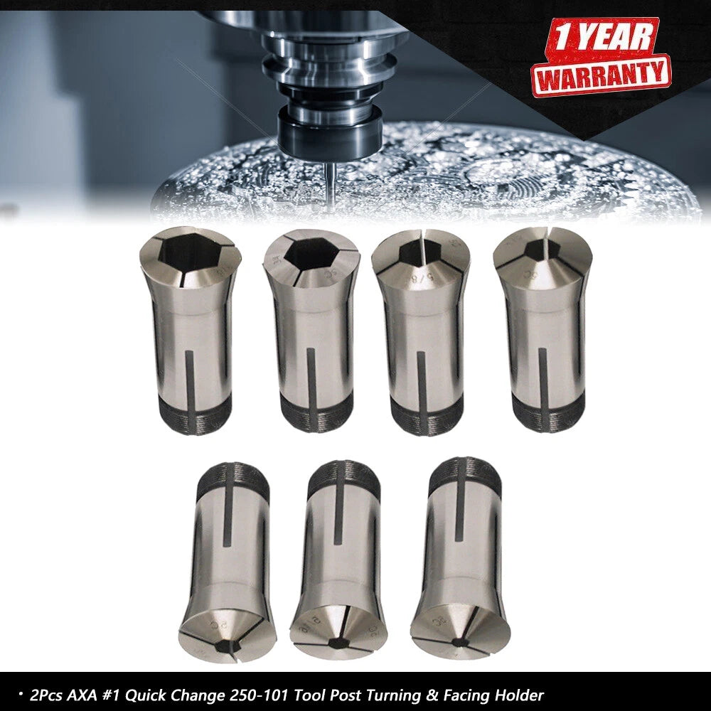 7-Pc Collet Hex Set 0.0006TIR 1/4" to 7/8"