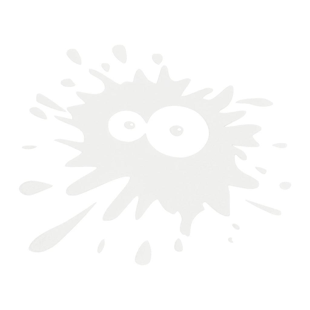 Reflective Bumper Decal for - Silver Tone Round Eye Spots