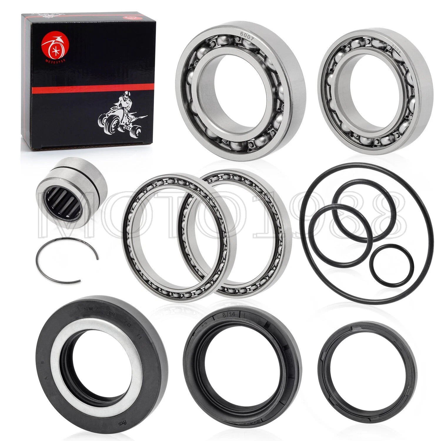 Rear Differential Bearings Seals Kit for Honda Rancher 420 TRX420 (2007–2013)