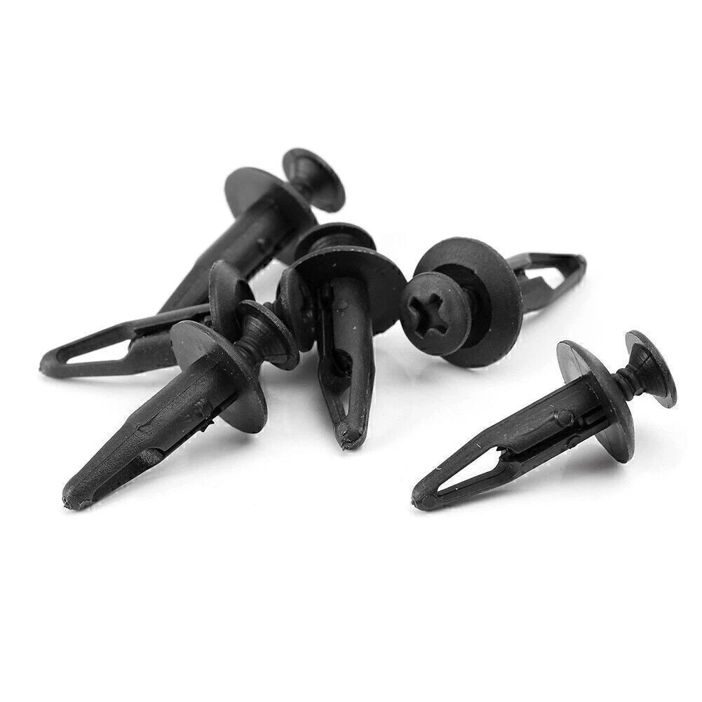 100PCS Plastic Push Type Rivet Clips for Ford