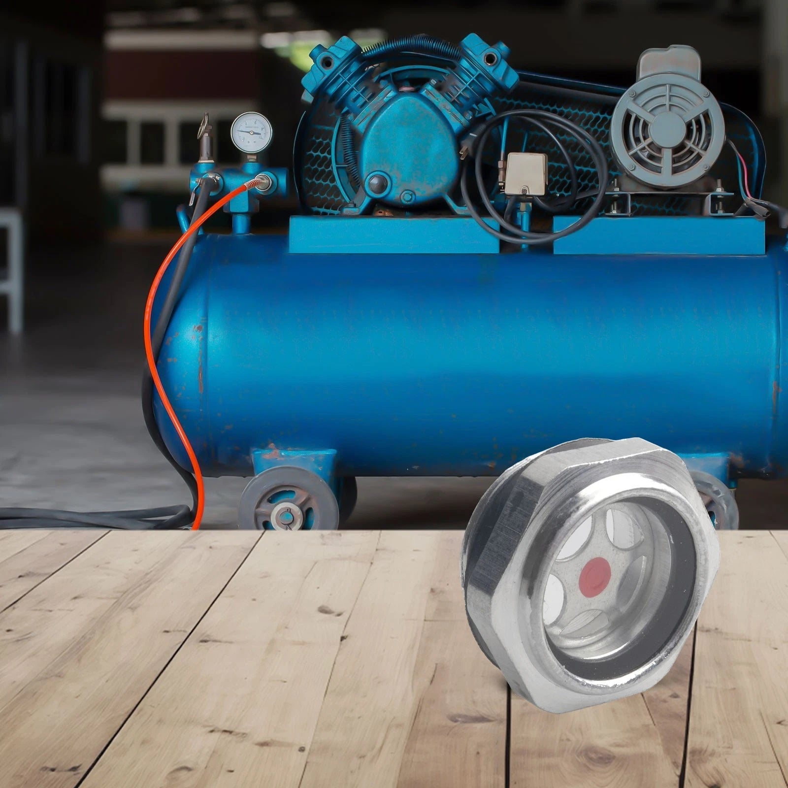 Oil Level Mirror for Air Compressor (Aluminum Alloy)