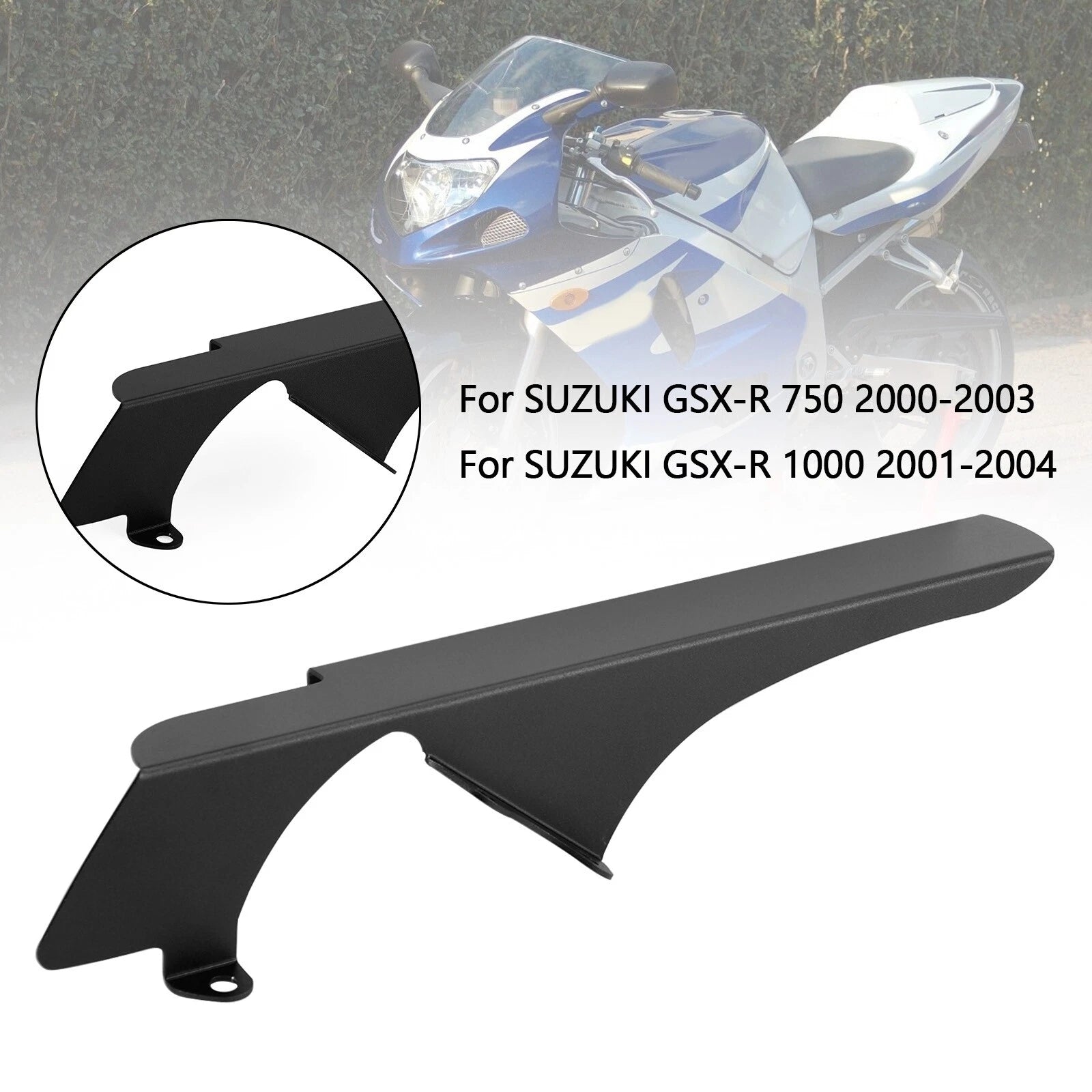 Sprocket Chain Guard Cover for Suzuki GSX-R 1000 GSX-R 750 (2000–2003) Black T9