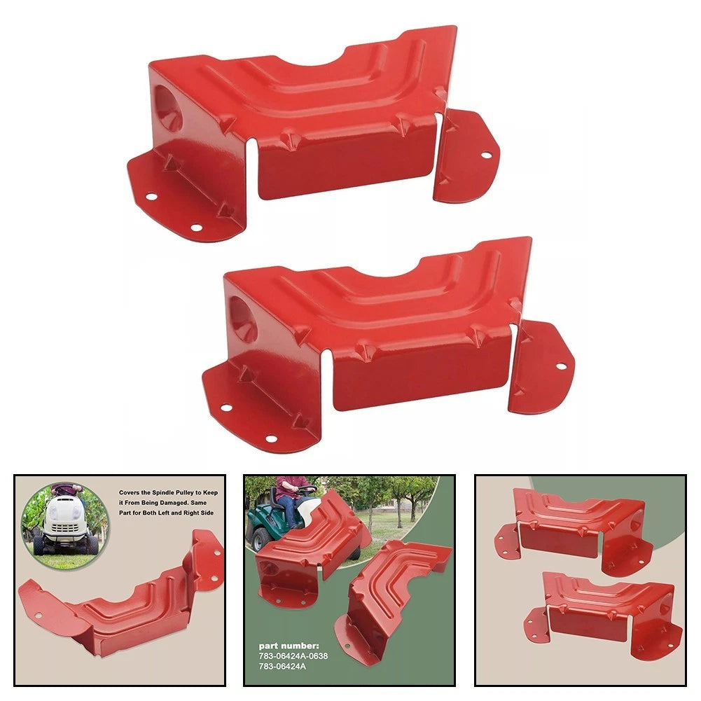 Deck Belt Cover for - Metal, Red