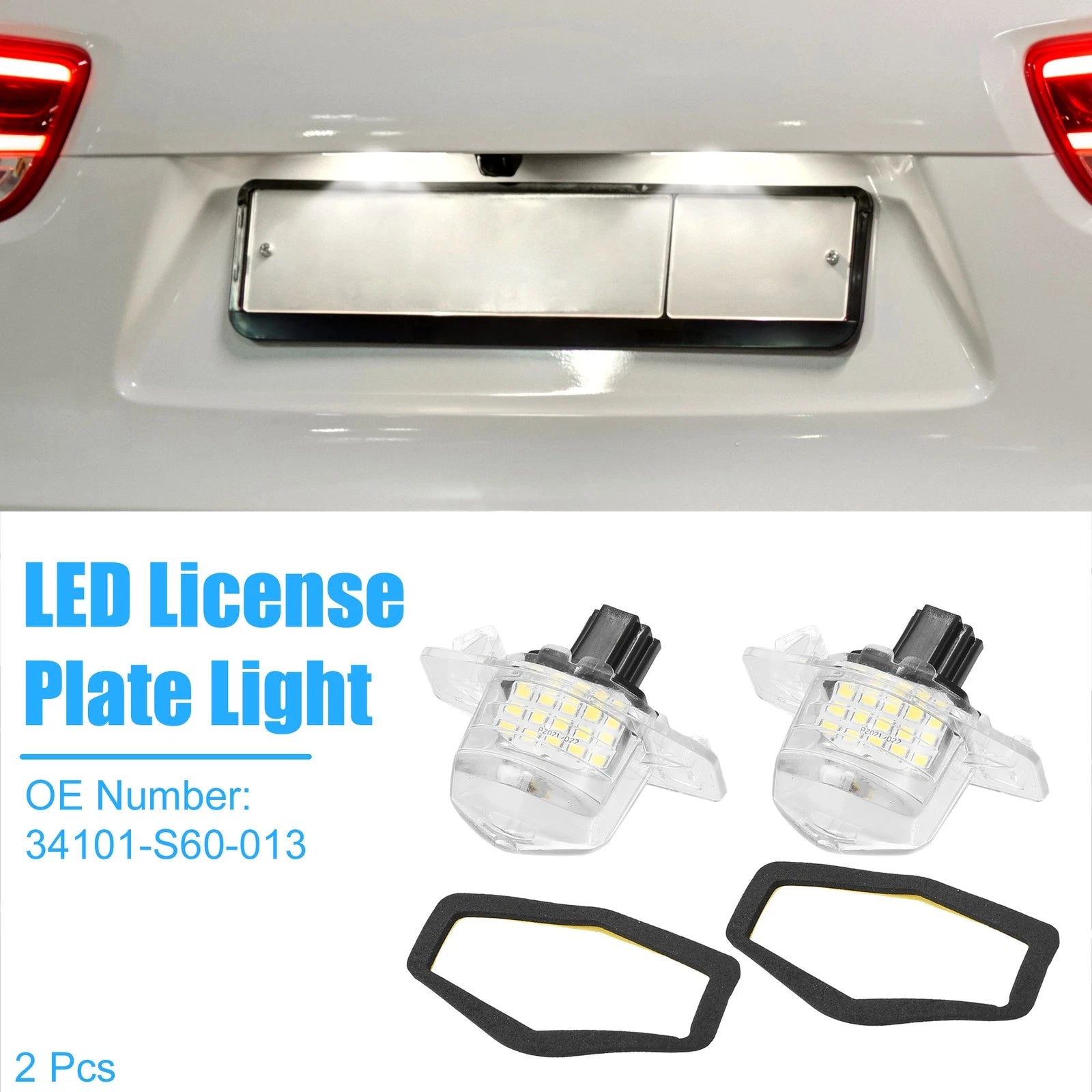 LED License Plate Light Pair Replacement for Honda CR-V (2007–2012)