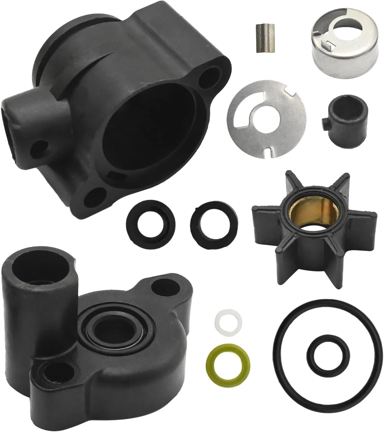 Water Pump Impeller Rebuild Kit for Mercury (4/4.5/7.5/9.8 HP) 46-70941A3