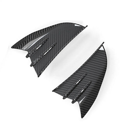1 Pair Glossy Carbon Fiber Winglets Spoiler Kit for Motorcycle