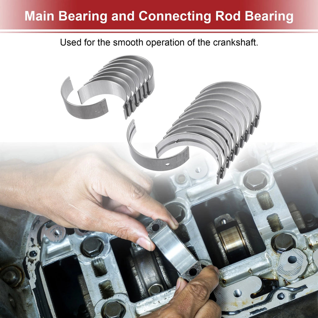 Engine Main and Connecting Rod Bearing Kit Replacement for Hyundai Santa Fe (2001–2006)