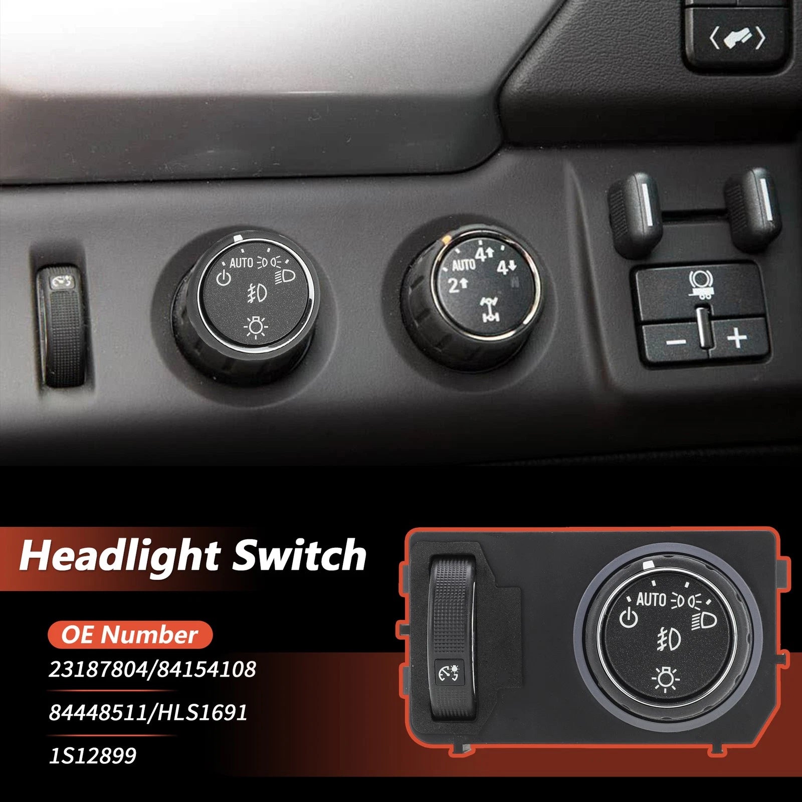 Headlight Switch Replacement for GMC Yukon for Chevrolet Headlamp Dimmer (2000–2006)