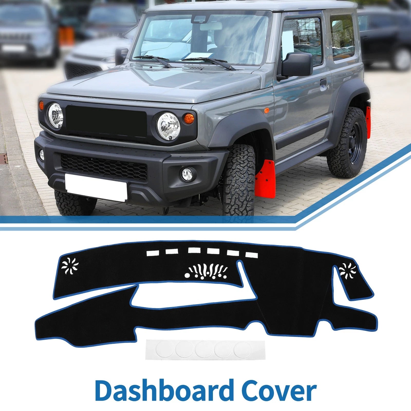 Dash Cover Mat Sun Protector Pad for Lexus ES 300h (2021–2023) Black Blue