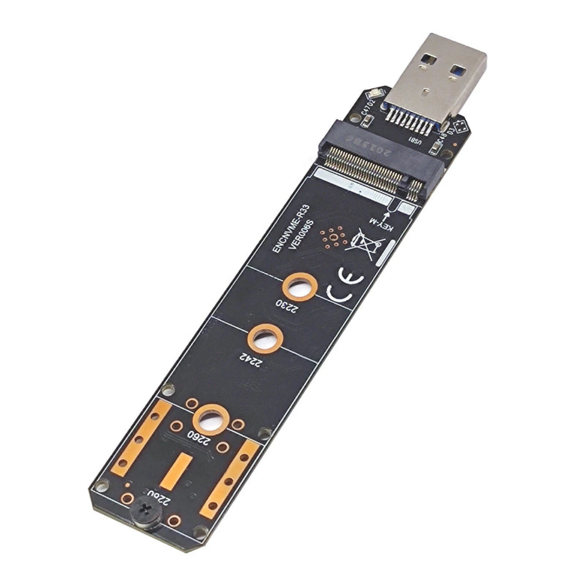 M.2 NVMe SSD to USB 3.2 Gen 2 Adapter for NVMe 2230/2242/2260/2280