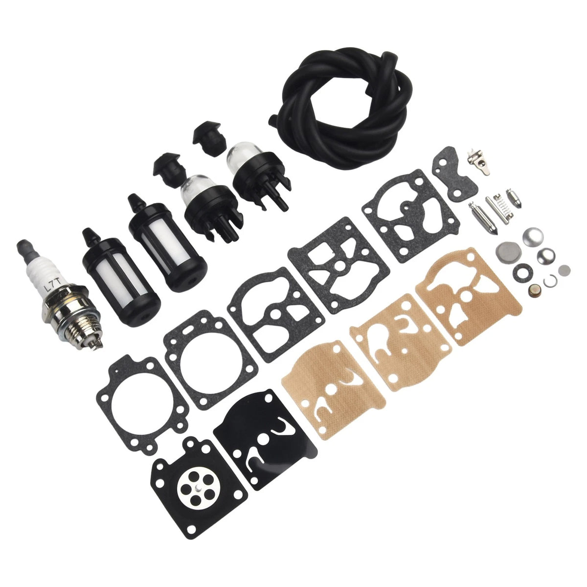Carburetor Repair Kit for String Trimmer (Fuel Line Tools Filter)