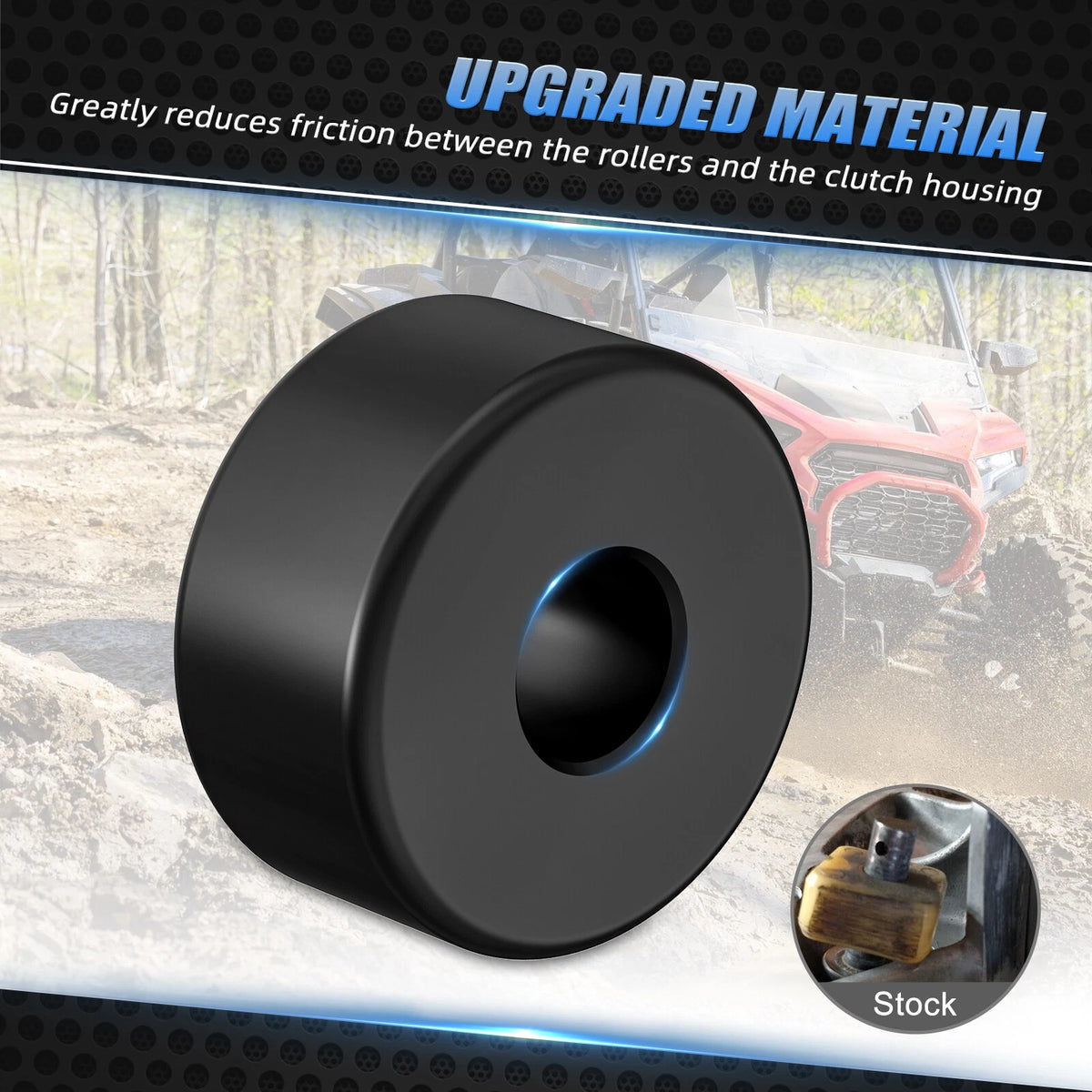 Upgraded Secondary Clutch Rollers & Pins Kit for Polaris RZR 4 900 XP 1000 (2016–2023)