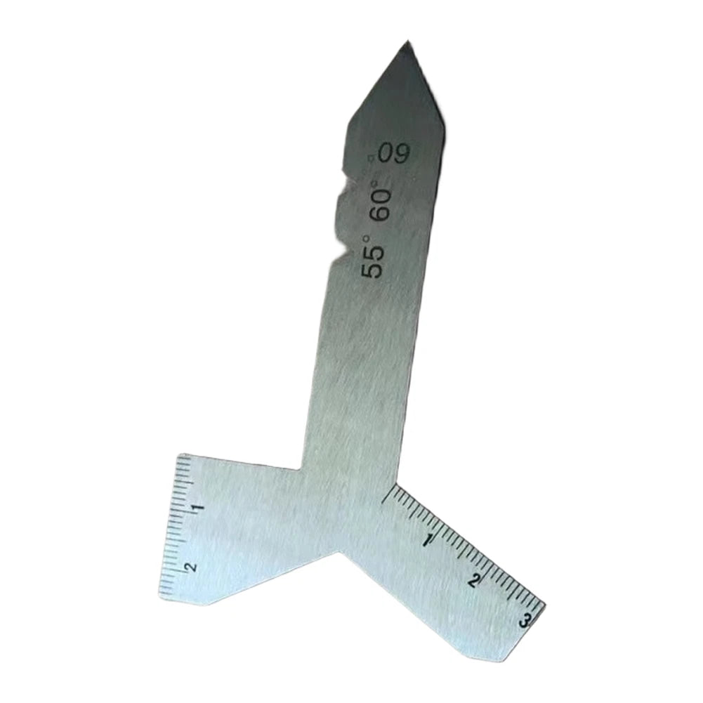 Drill Bit Angle Gauge for Stainless Steel Thread Pitch (55/60/90/120)