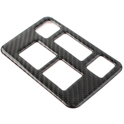 Carbon Fiber Headlight Button Frame Cover Trim for Subaru Forester (2013–2018)